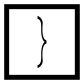 Left Curly Bracket icon