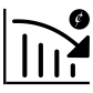 Bar Graph Regression Dollar Cent icon
