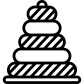 Toy ring stacker icon