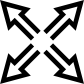 Arrows expand icon