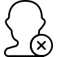 Delete Male User icon