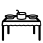 dinner table icon