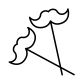 moustache prop icon