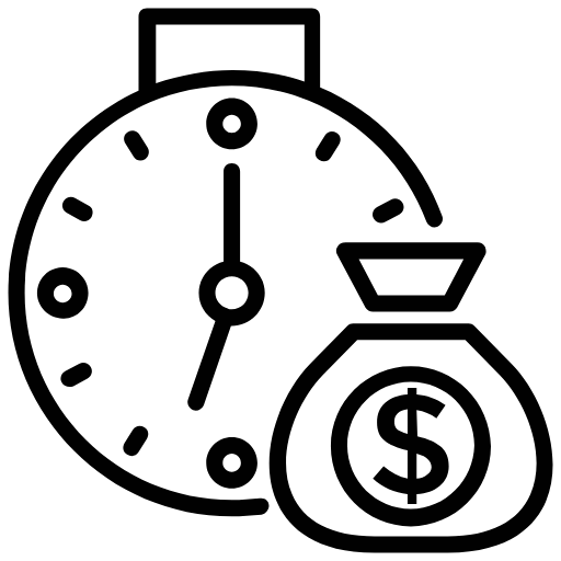 time is money Icon - Free PNG & SVG 1327115 - Noun Project