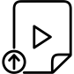 Play Upload File icon