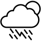 Cloud Raining Thunder Sun icon