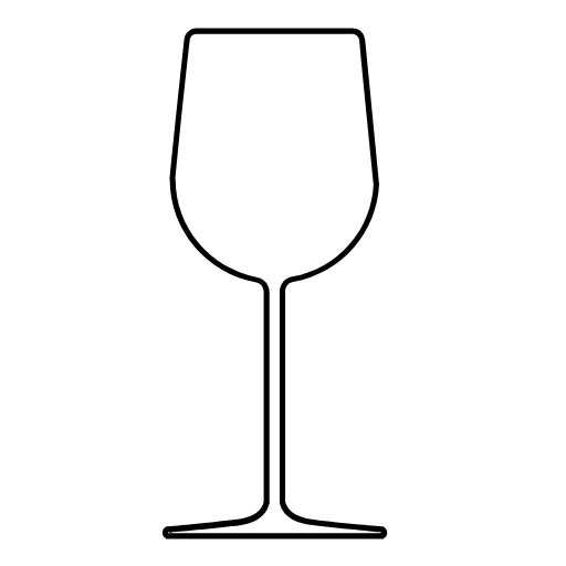 wine glass empty icon