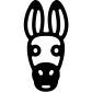 Donkey face icon