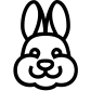 rabbit face icon