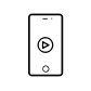 Mobile Video Playing icon