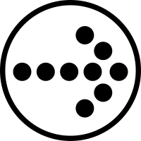 Dotted Left Arrow icon