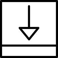 End  Down Arrow Direction  icon
