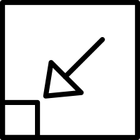 South West Arrow Direction icon