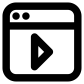 Online multimedia icon