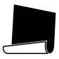 single paper curled icon