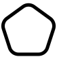 pentagon rounded outlined icon
