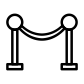 queue rope icon