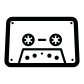 compact cassette icon
