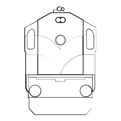 diesel engine locomotive (front) icon