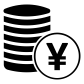 yen stack coins icon