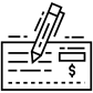 bank cheque icon