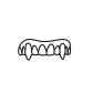 vampire fangs icon