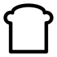 Bread toast icon