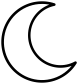 crescent moon icon