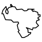 Venezuela map icon