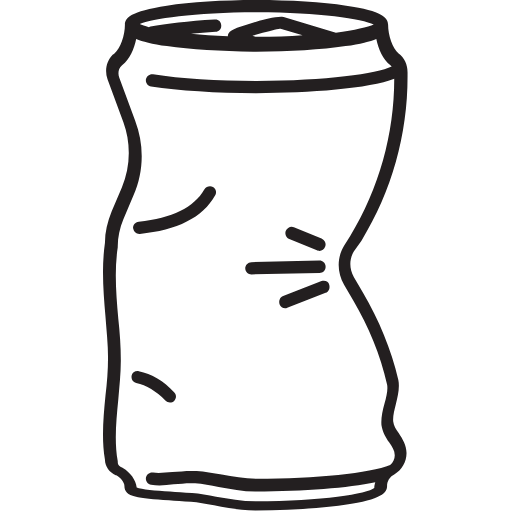 folded soda can icon