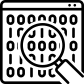 binary data search symbol icon