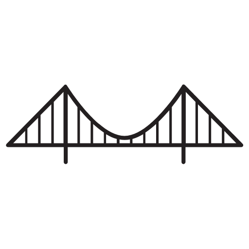 suspension bridge icon