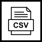 csv file document icon icon