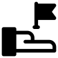 Hand with Flag icon