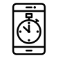 mobile stopwatch app icon