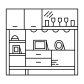 shelves units icon