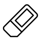 eraser rubber icon