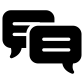 text messaging bubbles icon