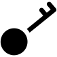 retro key icon