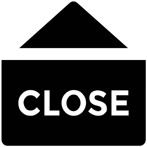 closed sign  icon