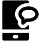 mobile  chat icon
