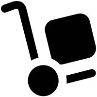 luggage trolley icon