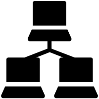 Laptops hierarchy icon