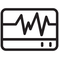 ecg machine icon