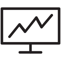 Online graphs icon