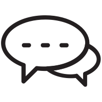 chat bubbles icon