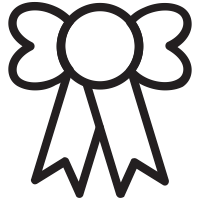 ribbon bow icon
