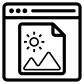 web wallpaper icon