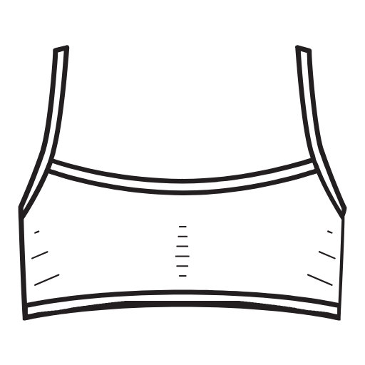 crop top icon
