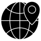 world pin icon